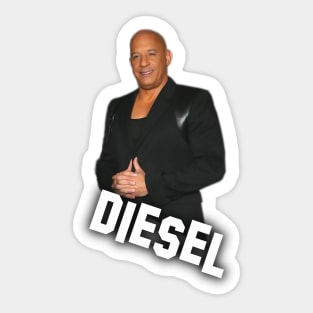 Vin Diesel - Inscription Diesel - Digital art #8 Sticker